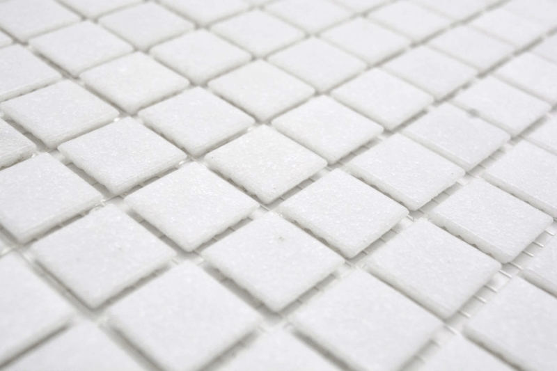 Mosaico de vidrio blanco II mosaico azulejo vidrio clásico mosaico azulejo pared azulejo backsplash cocina baño MOS200-A02