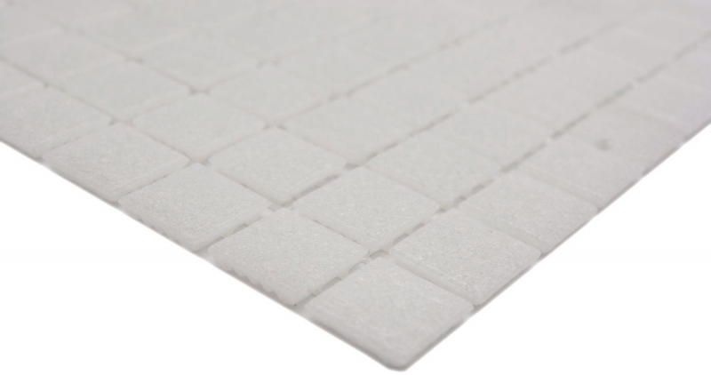 Azulejo de mosaico de vidrio blanco antiguo gris claro crema Classic paper-bonded - MOS200-A03