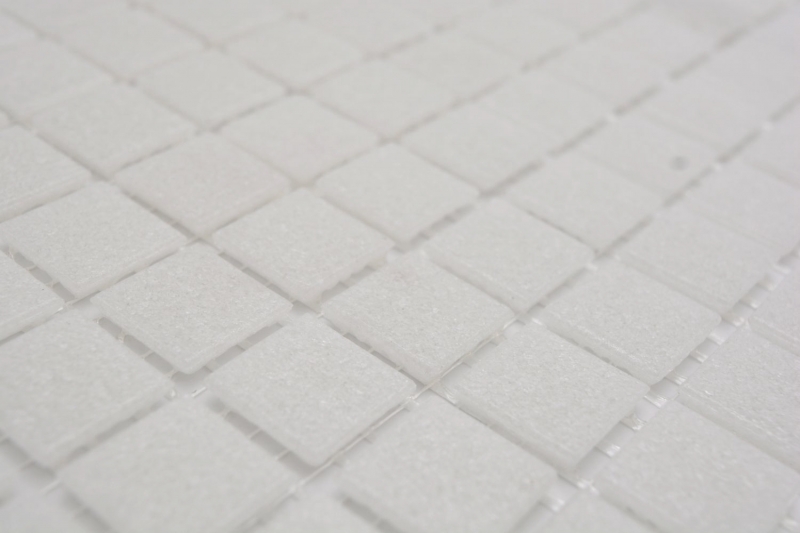 Azulejo de mosaico de vidrio blanco antiguo gris claro crema Classic paper-bonded - MOS200-A03