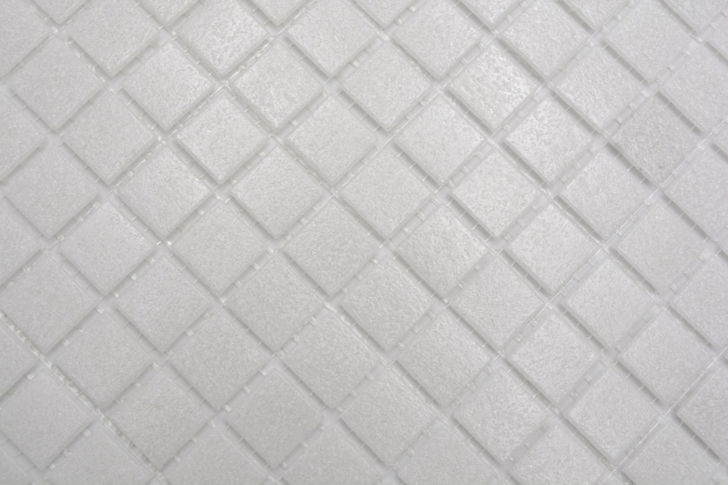 Azulejo de mosaico de vidrio blanco antiguo gris claro crema Classic paper-bonded - MOS200-A03