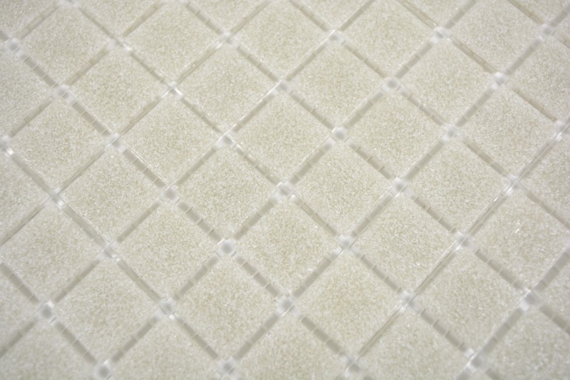 Azulejo de mosaico de vidrio gris claro crema backsplash pared azulejo cocina azulejo baño - MOS200-A05