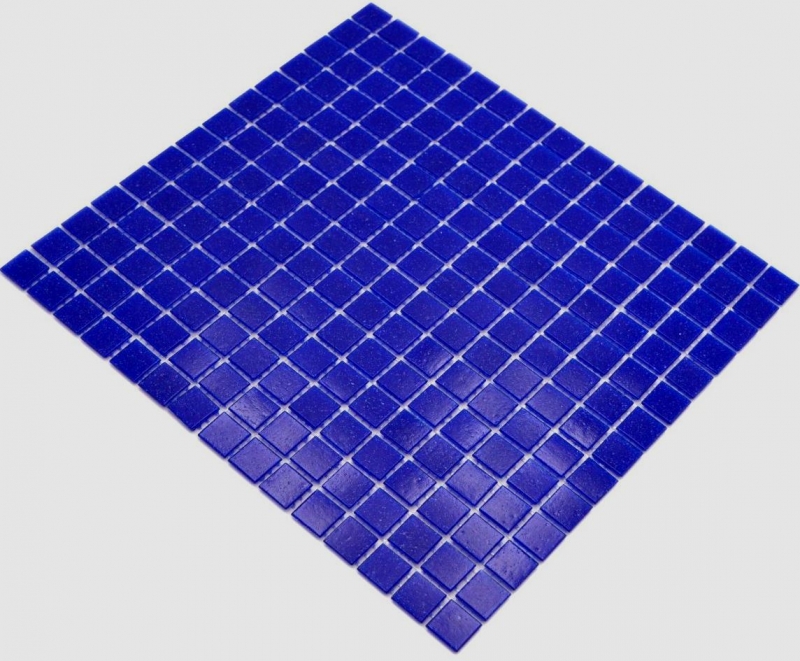 Mosaico de vidrio azul ultramarino azul oscuro piscina mosaico piscina mosaico mosaico azulejo pegado con papel MOS200-A20