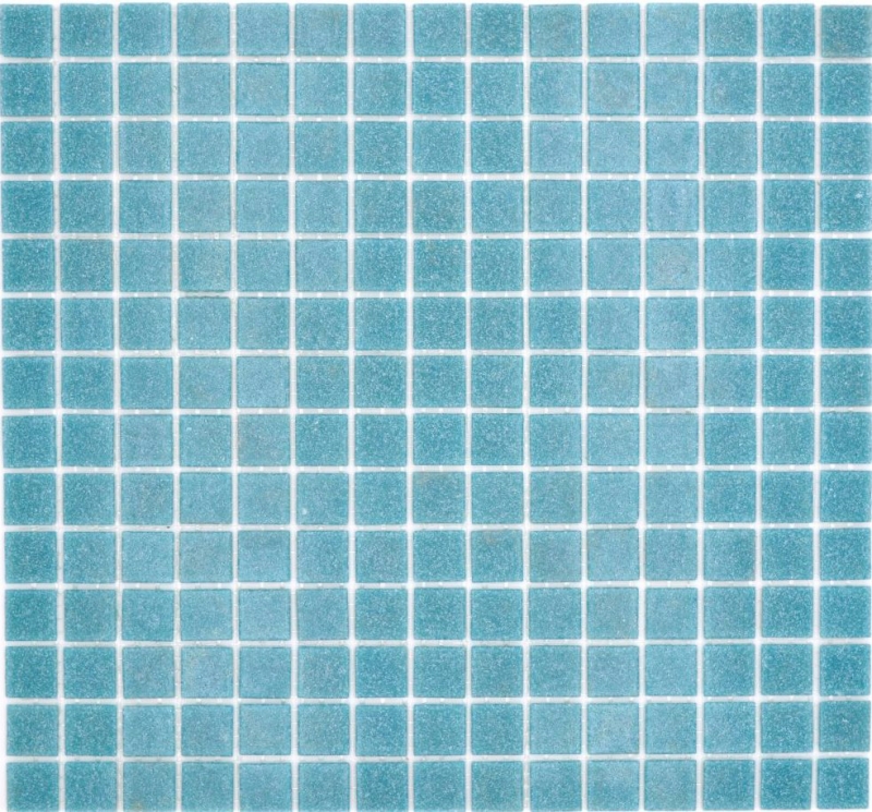 Azulejo de mosaico de vidrio Azul Pastel Gris Clásico pegado con papel - MOS200-A52
