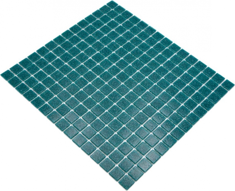 Azulejos de mosaico de vidrio verde turquesa oscuro backsplash cocina splashback MOS200-A67