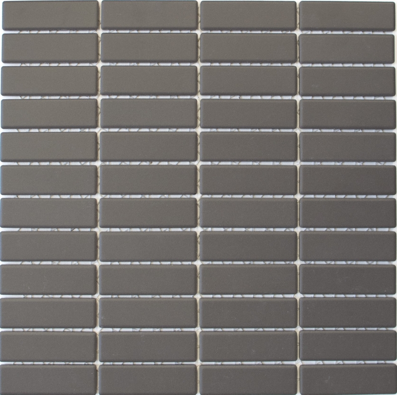 Azulejo de mosaico con dibujos hechos a mano cerámica barro gris marrón sin esmaltar antideslizante plato de ducha baño azulejo cocina cuarto de baño - MOS24-CUST051