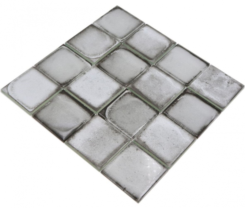 Azulejo de mosaico de vidrio Retro Vinatage estilo cemento gris pastel MOS88-S02