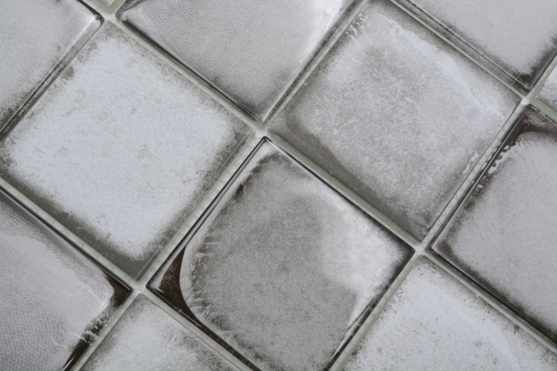 Azulejo de mosaico de vidrio Retro Vinatage estilo cemento gris pastel MOS88-S02