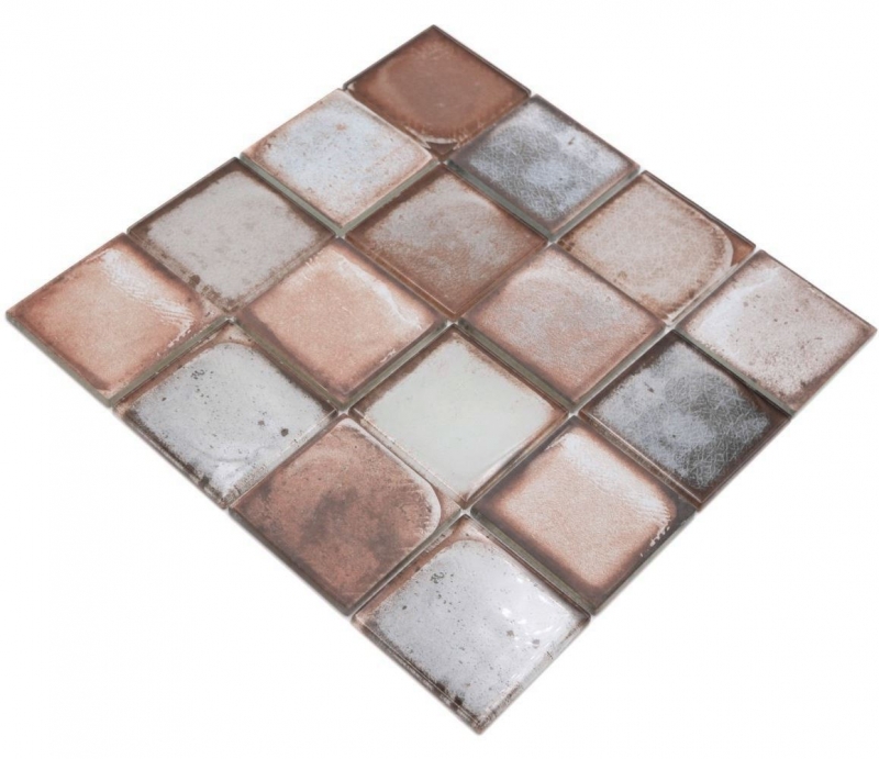 Azulejo de mosaico de vidrio Retro Vinatage Cement Style Pastel Beige MOS88-S06