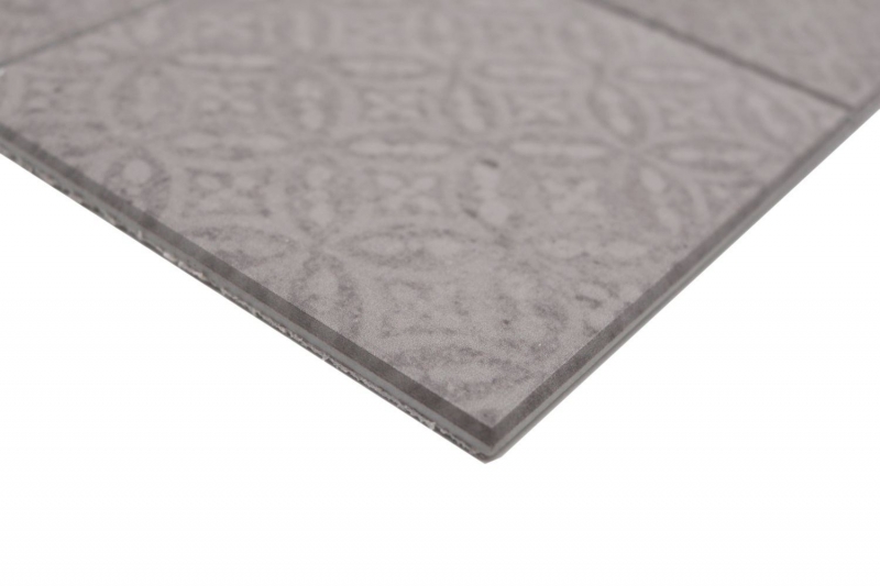 Mosaico autoadhesivo estera de vinilo shabby chic ornamento gris MOS200-SCELLO