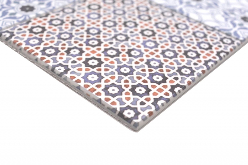 Mosaico autoadhesivo estera de vinilo retro estilo casa de campo MOS200-S1404