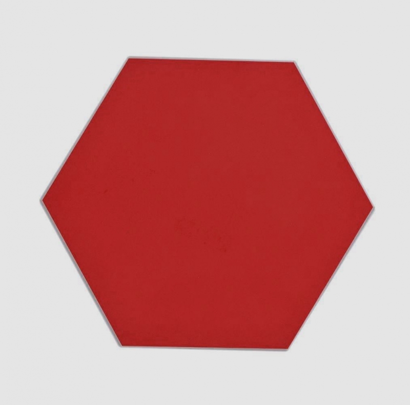 Mosaico vinílico hexagonal autoadhesivo rojo MOS200-S09