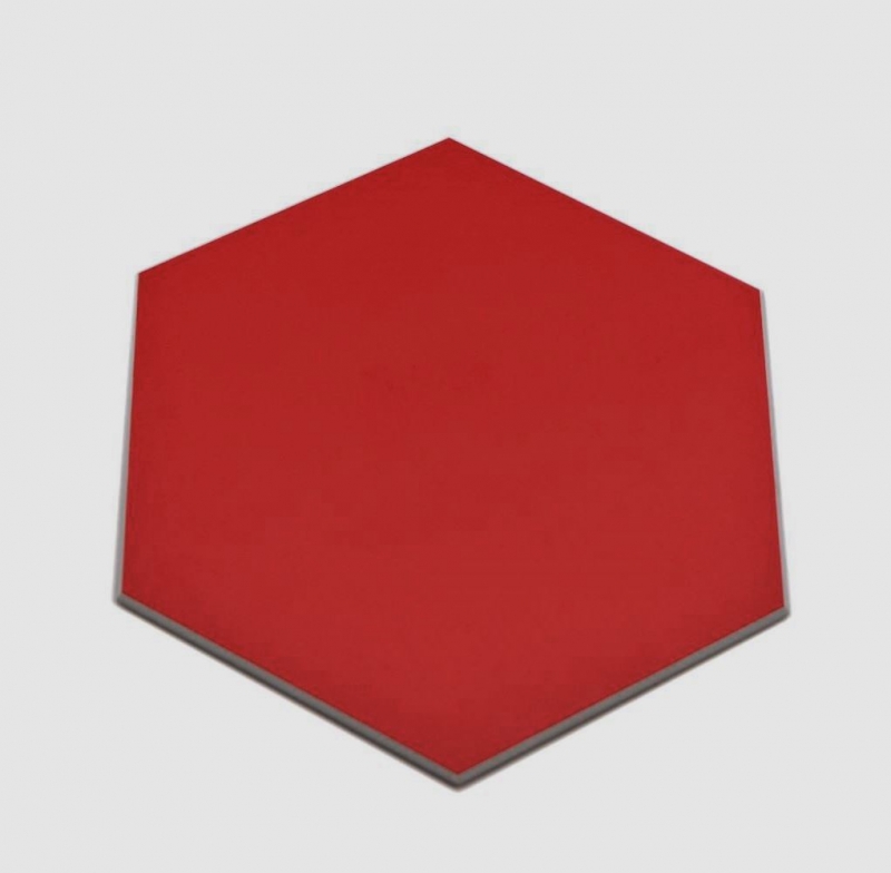 Mosaico vinílico hexagonal autoadhesivo rojo MOS200-S09
