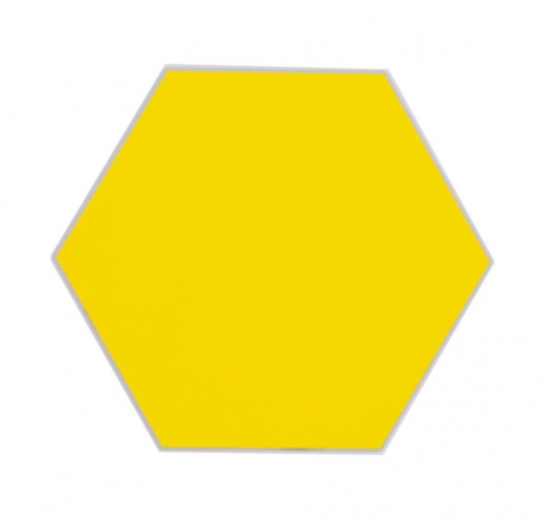 Mosaico de vinilo hexagonal autoadhesivo amarillo MOS200-S07