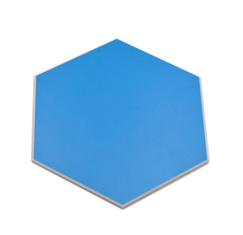 Mosaico de vinilo hexagonal autoadhesivo azul MOS200-S04