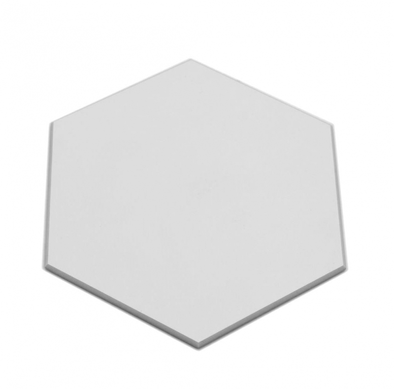 Mosaico de vinilo hexagonal autoadhesivo blanco MOS200-S01