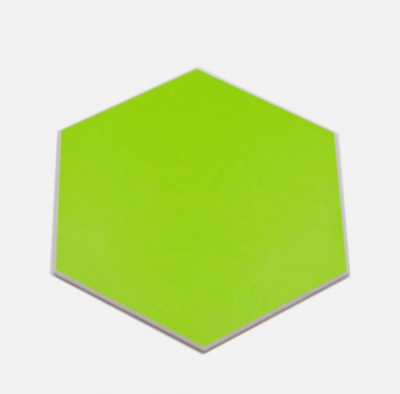 Mosaico de vinilo hexagonal autoadhesivo verde MOS200-S05