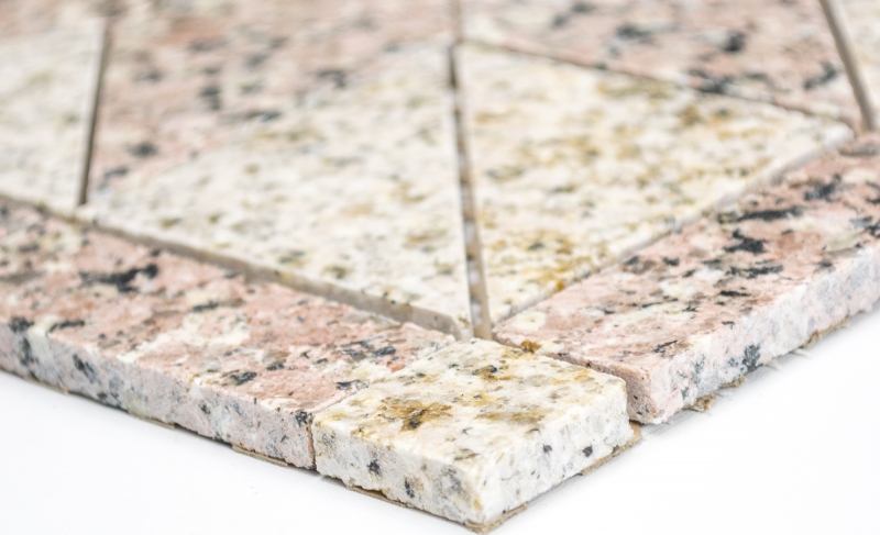Mosaico Incrustación Rosone Piedra Natural Mosaico Arena Rosso beige rosa Artículo SPO 850/ST30