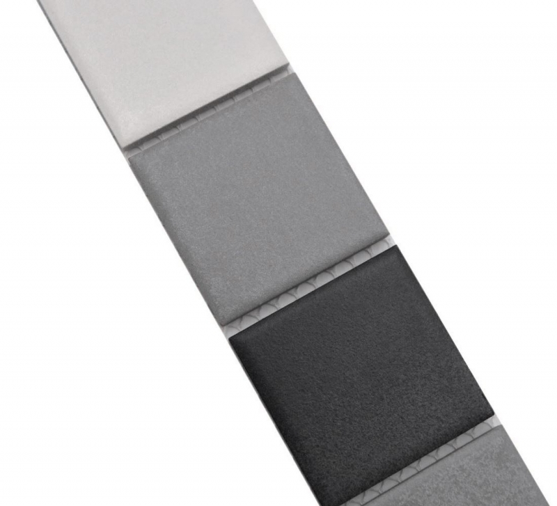 Mosaico Borde mixto cerámica gris MOS14BOR-0123