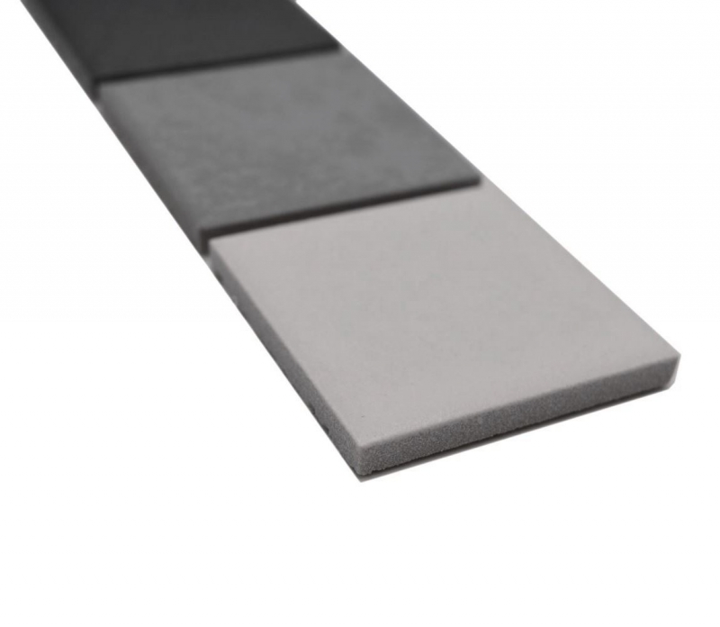 Mosaico Borde mixto cerámica gris MOS14BOR-0123