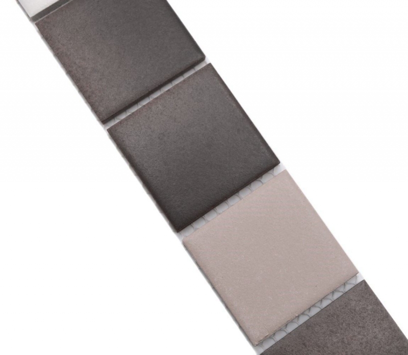 Mosaico cenefa beige marrón cerámica MOS14BOR-1213