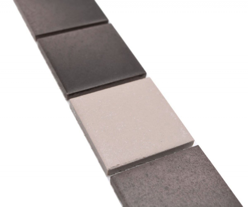 Mosaico cenefa beige marrón cerámica MOS14BOR-1213