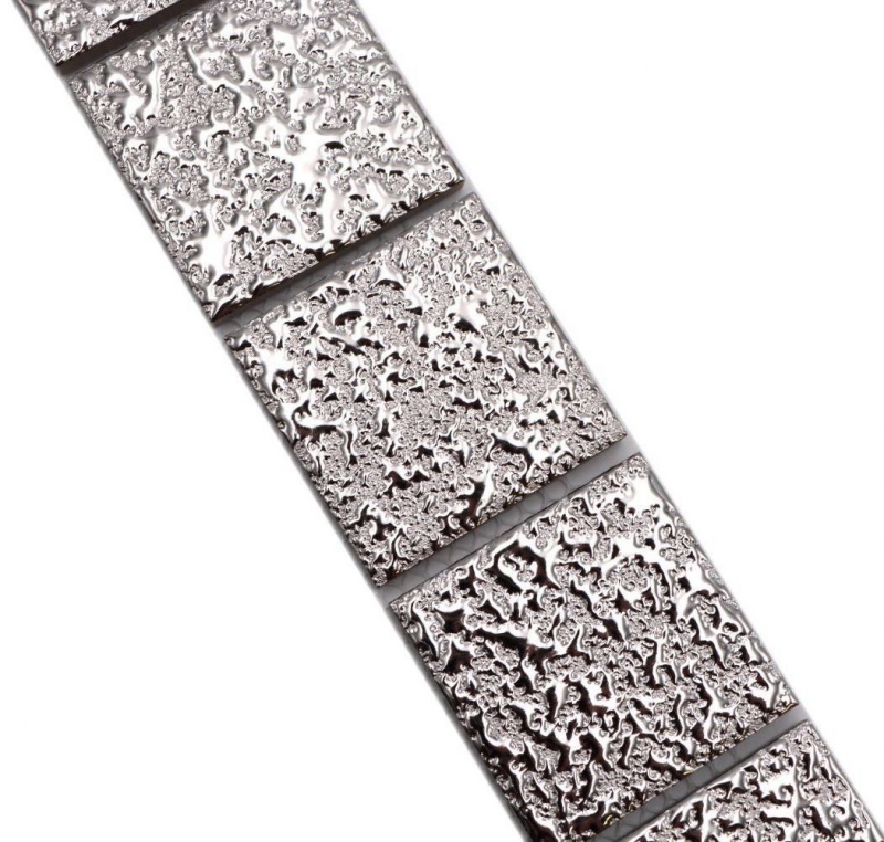 Borde de mosaico Estructura de plata MOS16BOR-0207