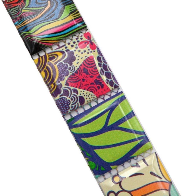 Mosaico cenefa colorido motivo retro mosaico Pop UP ART Andy Warhole Style MOS14BOR-1606