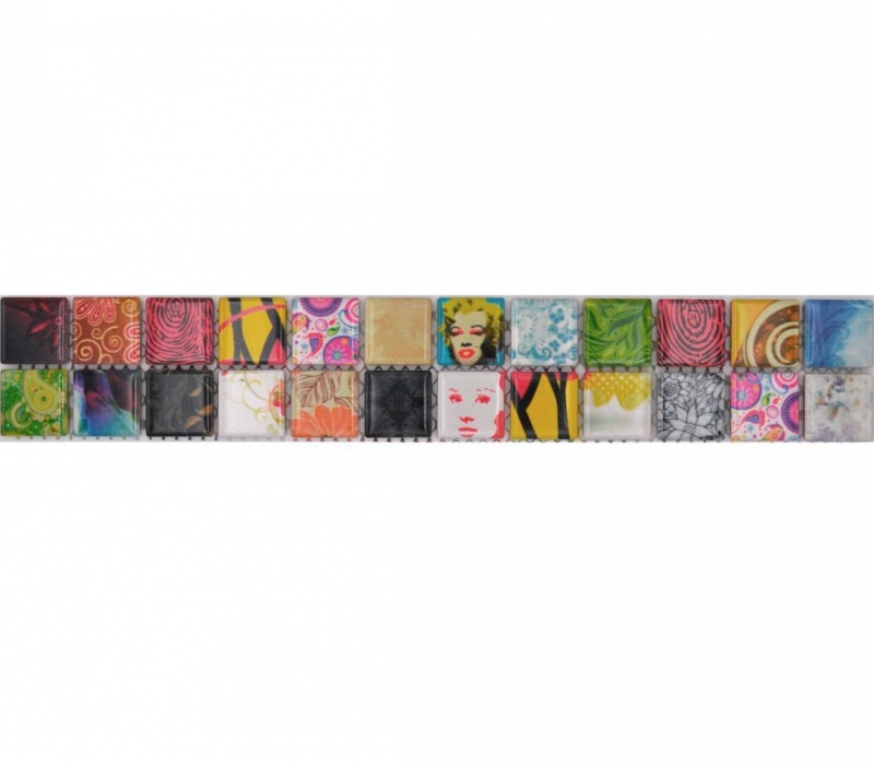 Mosaico cenefa mezcla Retro POP UP Marilyn Monroe MOS18DBOR-1605