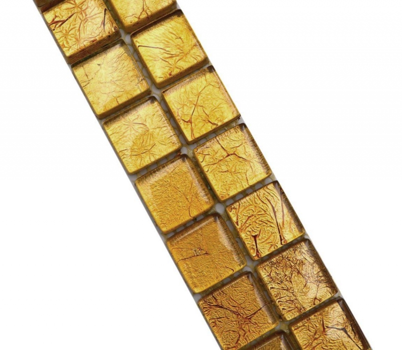 Mosaico frontera frontera mosaico de vidrio mosaico azulejo estructura de oro MOS120BOR-0782