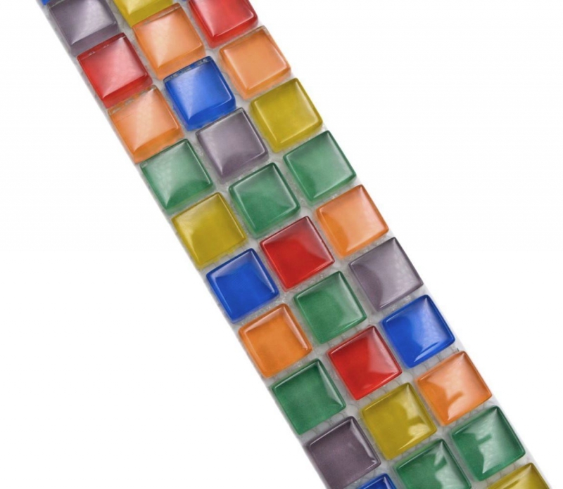 Mosaico borde borde mosaico de vidrio mosaico azulejo colorido MOS88BOR-XC123