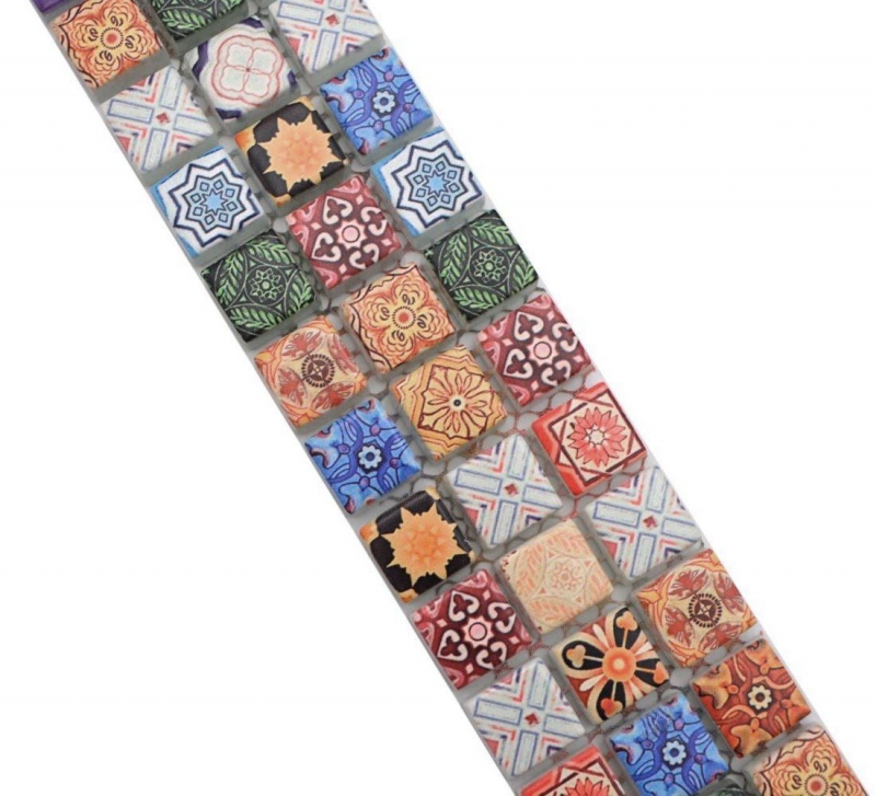 Borde de mosaico Borde de mosaico de vidrio con revestimiento Retro Biscuit colores MOS78BOR-RB83