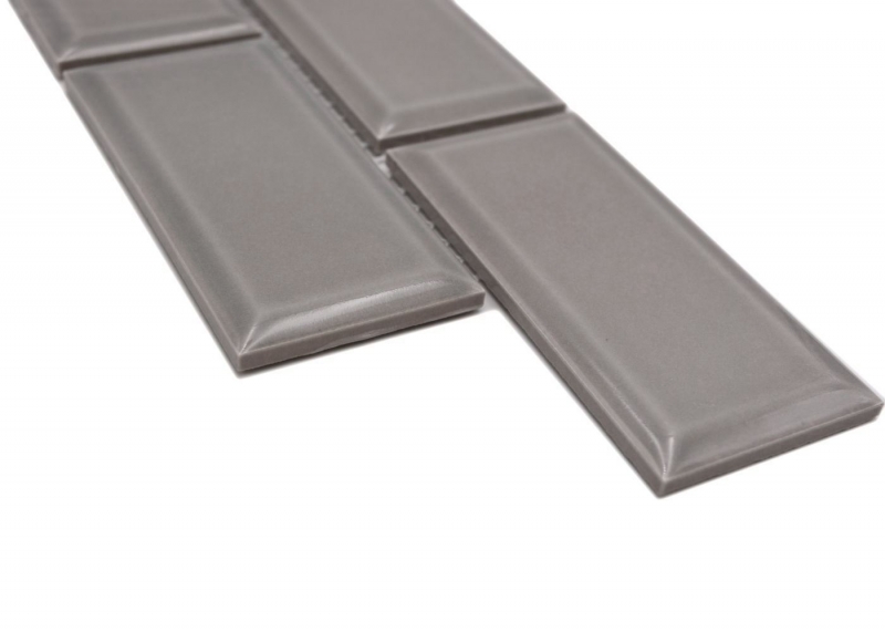 Mosaico cenefa Metro uni piedra gris MOS26BORM-0202