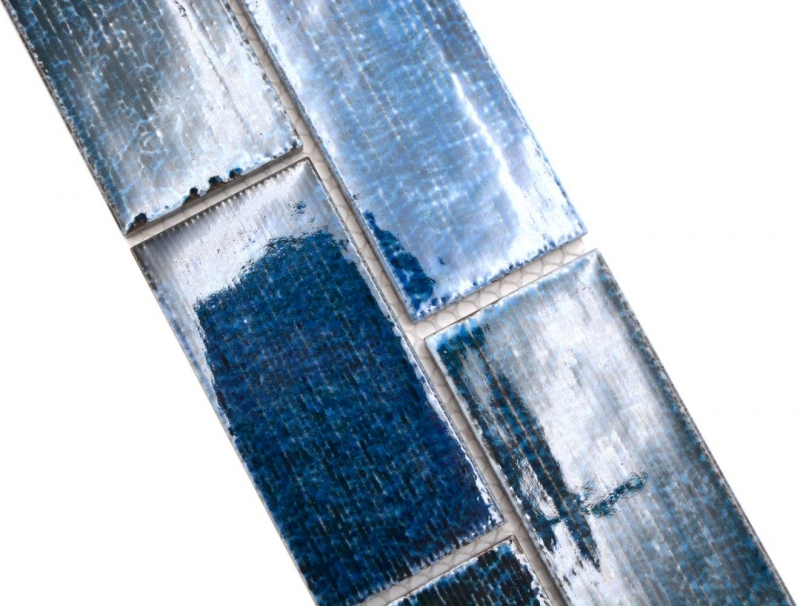 Mosaico cenefa compuesto turquesa brillante MOS26BOR-KAS8