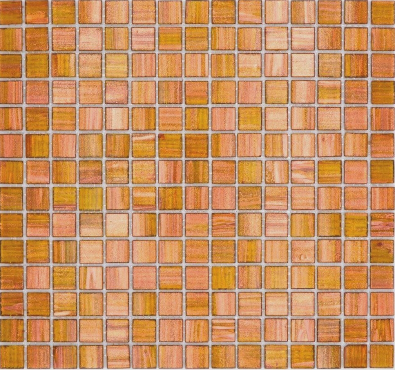 Mosaico de vidrio mosaico azulejo oro marrón cobre MOS230-G34