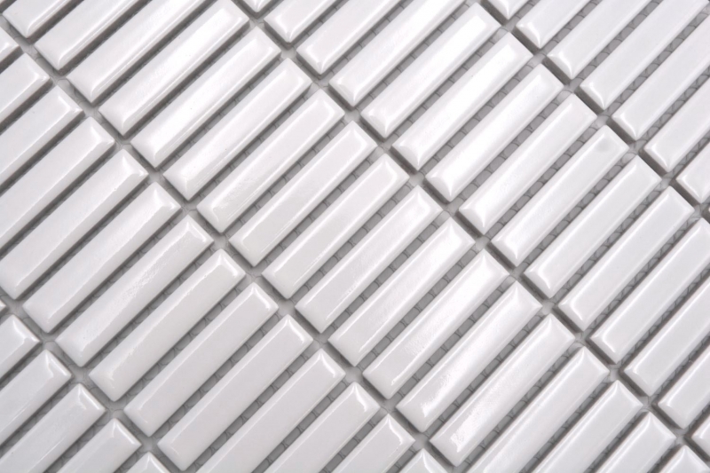 Cerámica mosaico blanco brillante bambú mirada mosaico azulejo cocina pared azulejo backsplash baño ducha pared MOS24-BM1_f