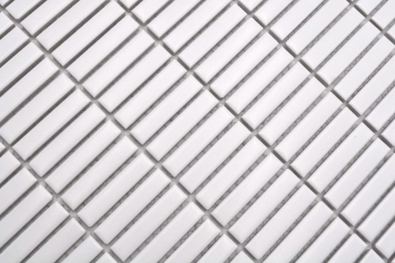 Cerámica mosaico blanco mate bambú mirada mosaico azulejo cocina pared azulejo espejo baño ducha pared MOS24-BM9_f