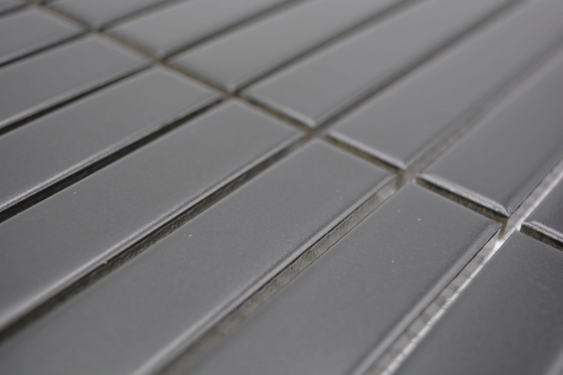 Cerámica mosaico negro mate varilla mirada mosaico azulejo cocina pared azulejo espejo baño ducha pared MOS24-S60_f