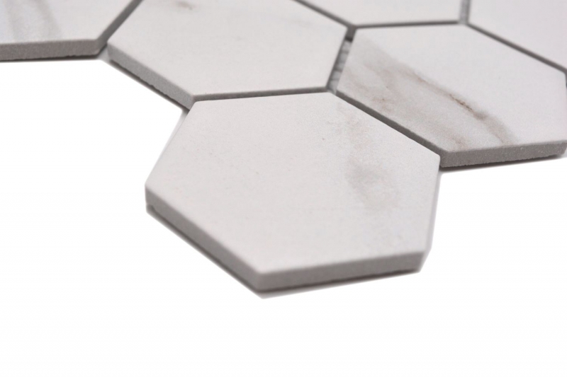 Cerámica mosaico blanco mate piedra mirada mosaico azulejo cocina pared azulejo espejo baño ducha pared MOS11G-0112_f