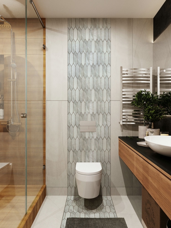 Mosaico de cerámica gris claro mate piedra mirada mosaico azulejo cocina pared azulejo espejo baño ducha pared MOS13-L0206_f