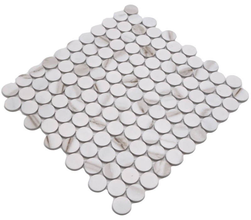 Cerámica mosaico blanco mate piedra mirada mosaico azulejo cocina pared azulejo espejo baño ducha pared MOS10-1112GR_f