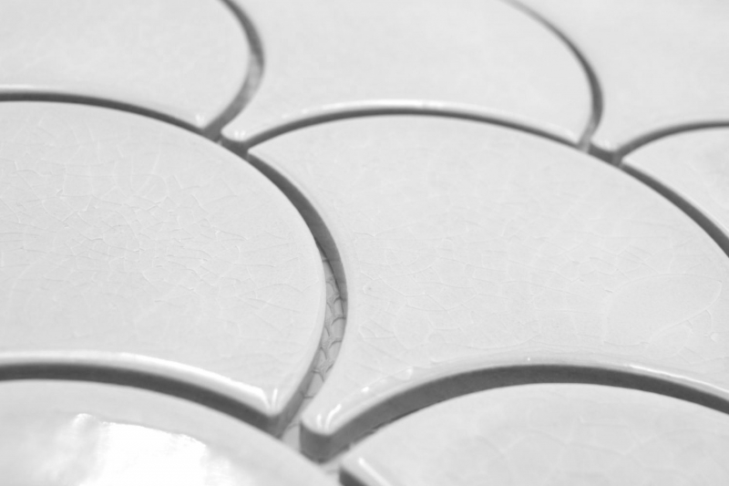 Cerámica mosaico blanco brillante ventilador mirada mosaico azulejo cocina azulejo de la pared espejo baño ducha pared MOS13-FS1_f