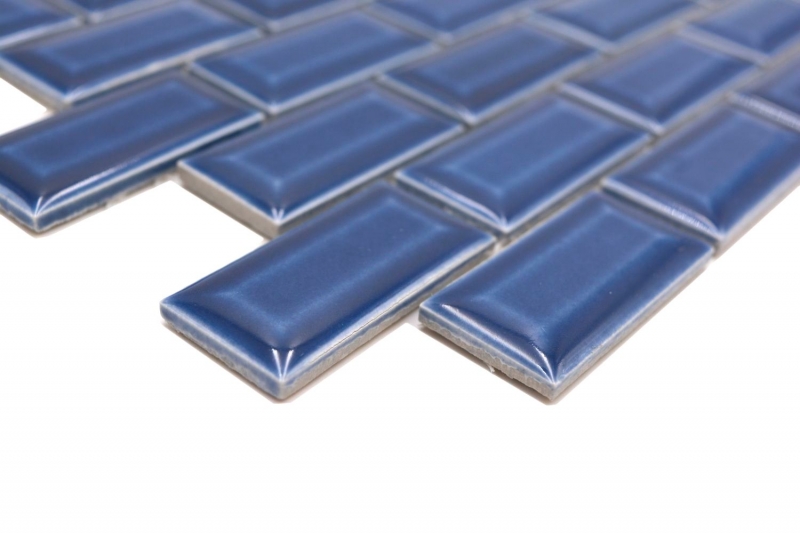 Mosaico de cerámica azul cobalto brillante metro mirada mosaico azulejo pared de la cocina azulejo backsplash baño ducha pared MOS26-0414_f