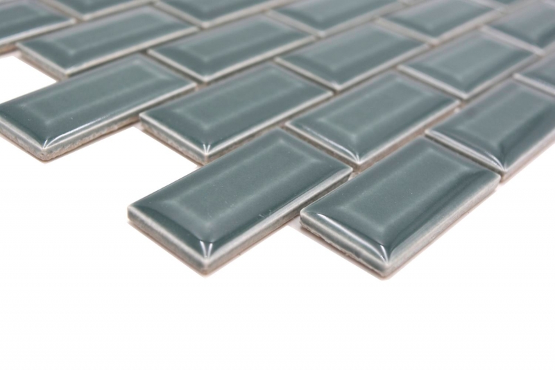 Mosaico de cerámica verde oscuro brillante metro mirada mosaico azulejo pared de la cocina azulejo backsplash baño ducha pared MOS26-0616_f