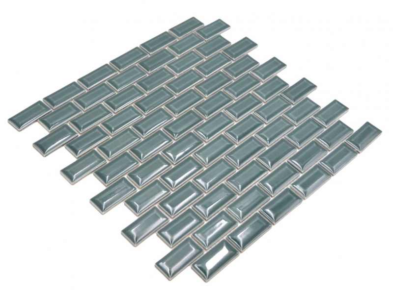 Mosaico de cerámica verde oscuro brillante metro mirada mosaico azulejo pared de la cocina azulejo backsplash baño ducha pared MOS26-0616_f