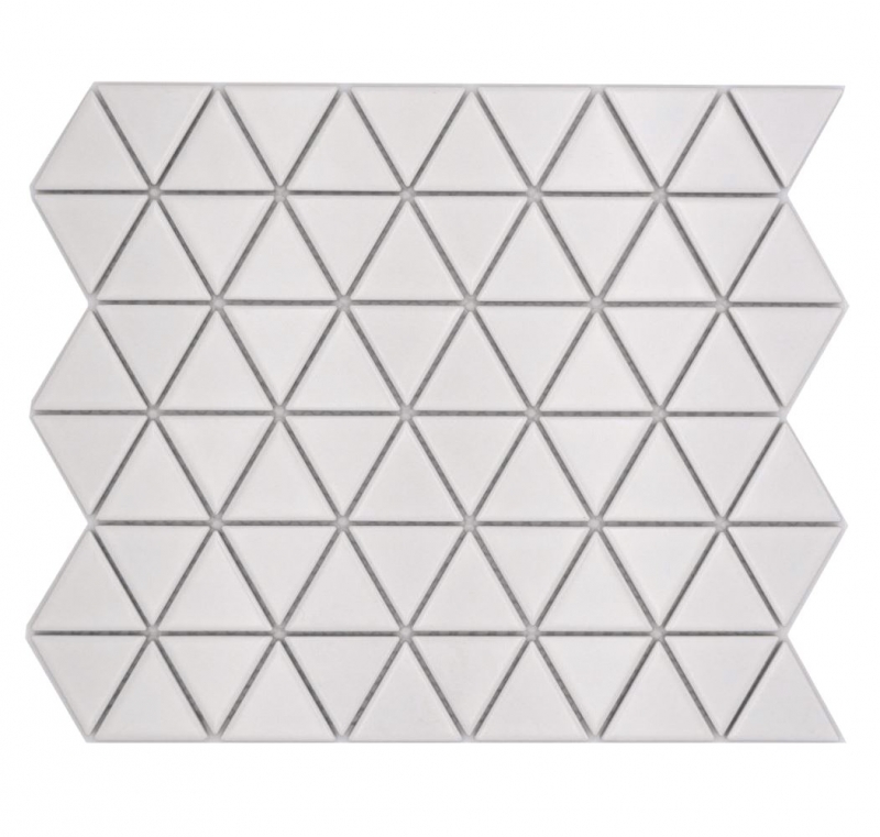 Cerámica mosaico blanco mate triángulo mirada mosaico azulejo cocina pared azulejo espejo baño ducha pared MOS13-t41_f