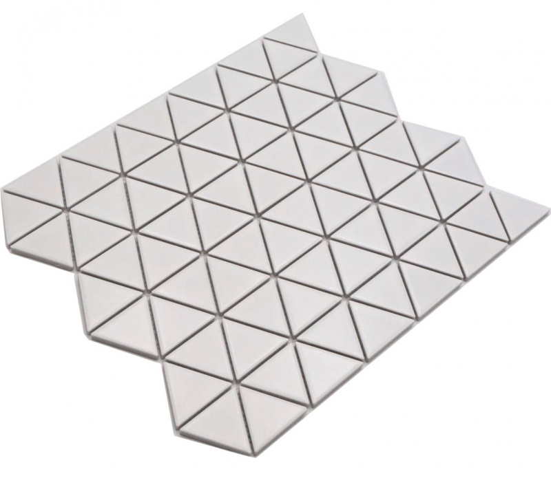 Cerámica mosaico blanco mate triángulo mirada mosaico azulejo cocina pared azulejo espejo baño ducha pared MOS13-t41_f