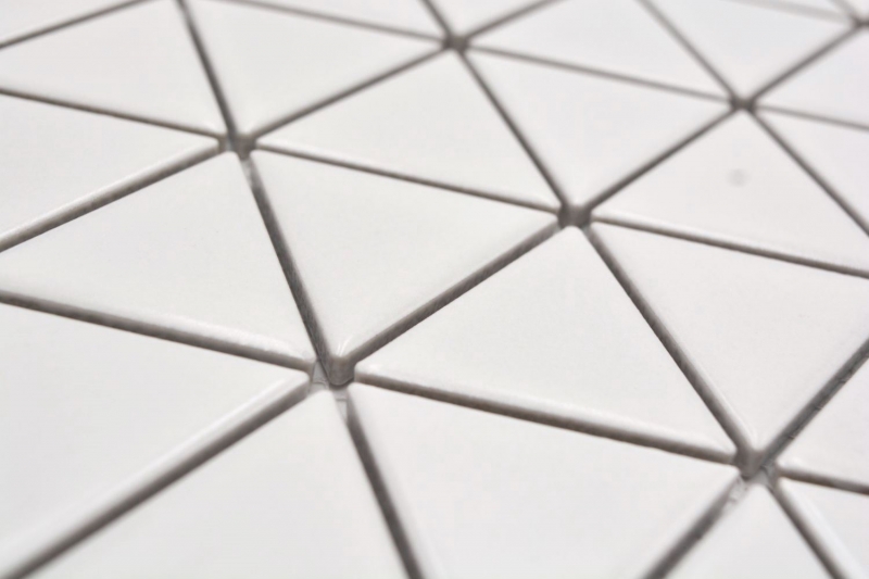 Cerámica mosaico blanco mate triángulo mirada mosaico azulejo cocina pared azulejo espejo baño ducha pared MOS13-t41_f
