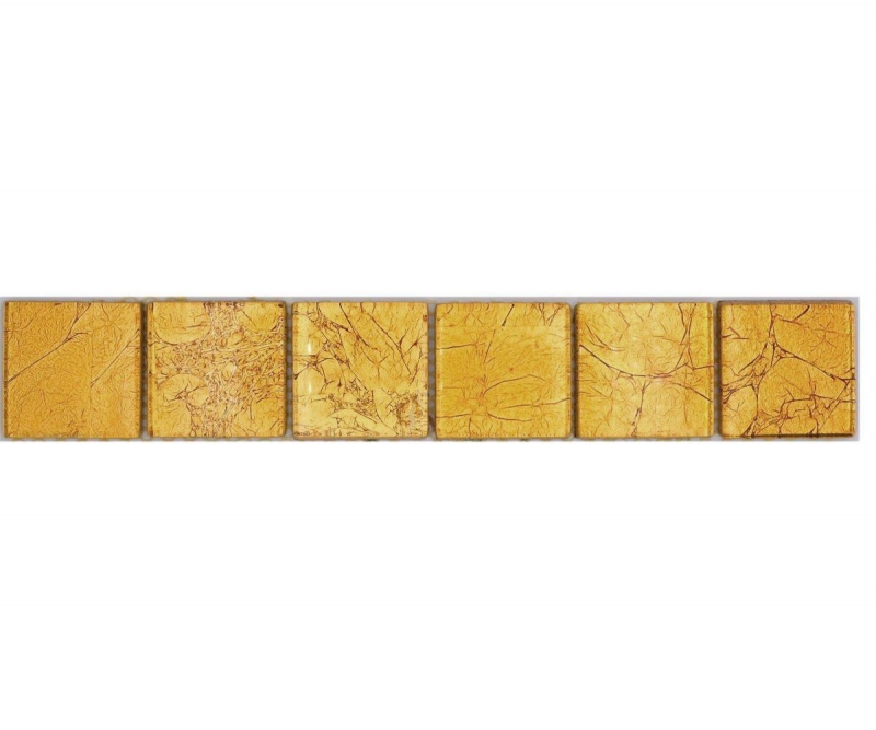 Borde Borde mosaico oro brillante mosaico azulejo cocina pared azulejo espejo baño ducha pared MOS120BOR-0786_f