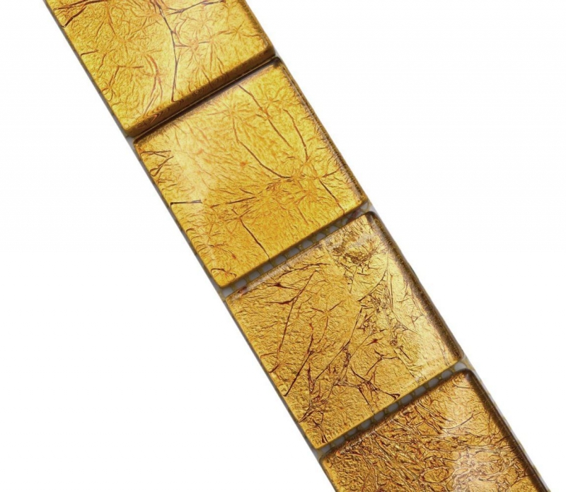 Borde Borde mosaico oro brillante mosaico azulejo cocina pared azulejo espejo baño ducha pared MOS120BOR-0786_f