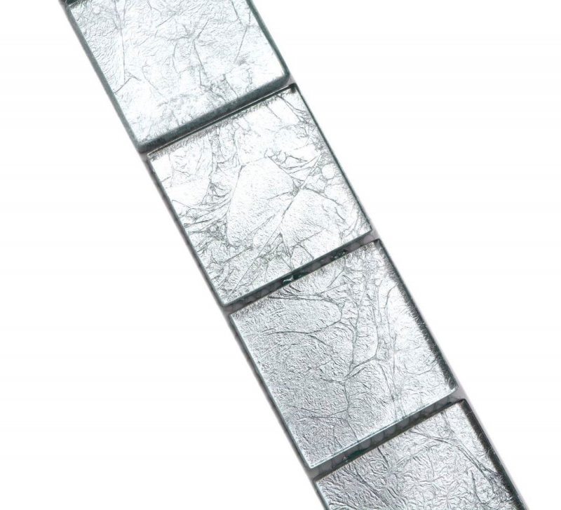 Borde Borde mosaico plata brillante mosaico azulejo cocina pared azulejo espejo baño ducha pared MOS123BOR-8SB26_f